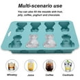 thumbnail image 3 of Kitty Silicone Ice Mold 8 Cavity, Cat Shaped Ice Cube Tray for Drinks, Milk, Juice, Wine and Chocolate, Easy Demold, BPA Free, Dishwasher Safe, Fun for Kids and Kitchen Use,Brown, 3 of 4
