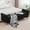 Black, variant on S-HOME Minimalist Large Storage Bench With Rolled Armrest In Napped Fabric 65.75", Versatile Daybed With Rubberwood Legs, For Bedroom And Dormitory, Beige
