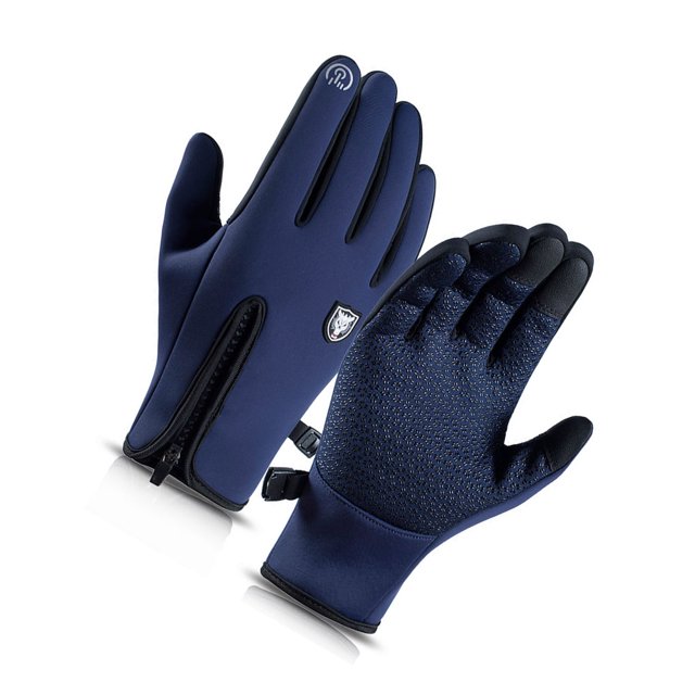 Toystoory Guantes de invierno Envoltura de mano Suministros de ciclismo Mano de obra fina Equipo de esquí a prueba de agua Accesorios para Ciclismo Azul Marino/S