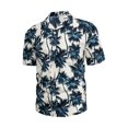 thumbnail image 2 of Camisa de manga corta para hombre, camisa hawaiana con estampado de coco Tropical y botones en la parte delantera, camisa con cuello vuelto Vintage, 2 of 7