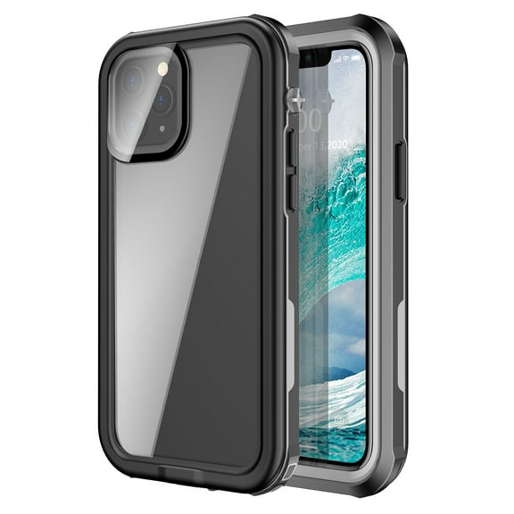 Mignvoa For iPhone 12 Pro Max 6.7 inch Waterproof Case , Full Body Shockproof case for iPhone 12 Pro Max Case with Screen Protector, Dust Proof Phone Case For Apple iPhone 12 Pro Max 6.7 inch -Black