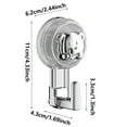 thumbnail image 3 of Suction Cup Hooks Powerful Vacuum Shower Hooks Removable & Reusable Suction Shower Towel Hook For Bathroom Kitchen Towel Robe Bags Coat Portable Travel Tools Outdoor and Indoor, 3 of 5