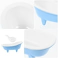 thumbnail image 6 of Zehuanyu 1 Set Snack Bowl Desktop Candy Tray Bathtub Shape Fruit Storage Dish Serving Bowl with Spoon, 6 of 8