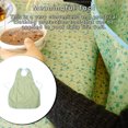 thumbnail image 3 of Seitruly babero de alimentación para ancianos protector de ropa impermeable resistente a las manchas a prueba de aceite delantal para personas masajeadores Verde/sin bolsillo, 3 of 6