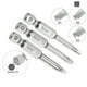 thumbnail image 4 of Uxcell S1 S2 S3 Destornillador Magnético Cuadrado Bit 1/4" Hex Shank 2" Longitud Destornillador, 15 Paquete, 4 of 6