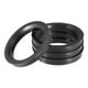 thumbnail image 1 of 71,5mm a 56,1mm Universal Coche Cubos Centrados Anillos Negro - 4uds, 1 of 1