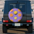 thumbnail image 3 of Kll Yellow Lemon And Orange Tire Cover,Universal Wheel Tire Cover For Trailer, Rv, Suv, Truck,Camper And Many Vehicle,(14 Inch), 3 of 7