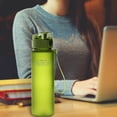thumbnail image 5 of Jooan's Kitchen Water Bottle Portable Plastic Drinking Cup Leakproof Sports Travel Drinkware Outdoor Bottle, Green, 400ML, 5 of 9