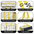 thumbnail image 3 of Teacher Tote Bag,Pioneer Flower Floral Print Pattern Teacher Utility Tote Bag,Large Work Tote Bags for Women with Multiple Pockets,Top Zipper Closure,13.8x10.6x6.7 Inch, 3 of 5