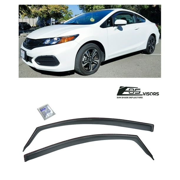 Extreme Online Store For 12 15 Honda Civic 2dr Coupe Eos Visors Jdm In Channel Style Smoke Tinted Side Vent Window Deflectors Rain Guards Walmart Com Walmart Com
