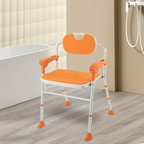 Foldable Shower Chair for Seniors Shower Seat Folding Bath Chair Heavy Duty Floorstanding for Public Places