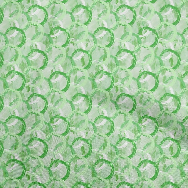 oneOone Cotton Cambric Green Fabric Abstracts Sewing Craft Projects Fabric Prints By Yard 56 Inch Wide