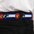 thumbnail image 4 of Buckle-Down Belt, Seatbelt Buckle Belt, Colorado Freestyle Motocross Superman, 34 to 52 Inches, 4 of 9