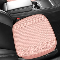 CxhicLuv Car Seat Cushion, Auto Polyester Pad, 47.5x46.5cm All-Season Fully Enclosed, Car Comfort Accessories, Breathable Support for Drivers, Passengers, Pink