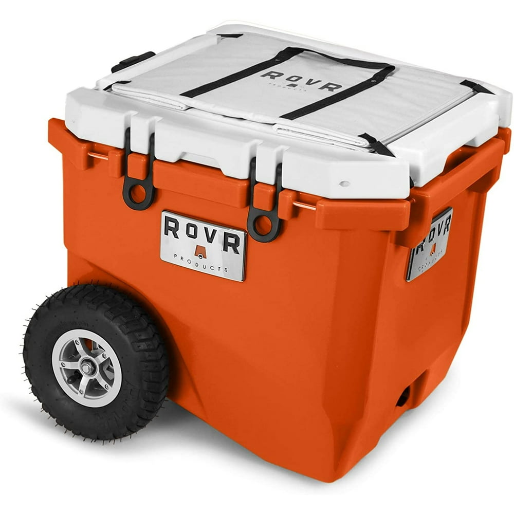 RovR RollR Portable Rolling Outdoor Insulated Cooler w/ Wheels, 45