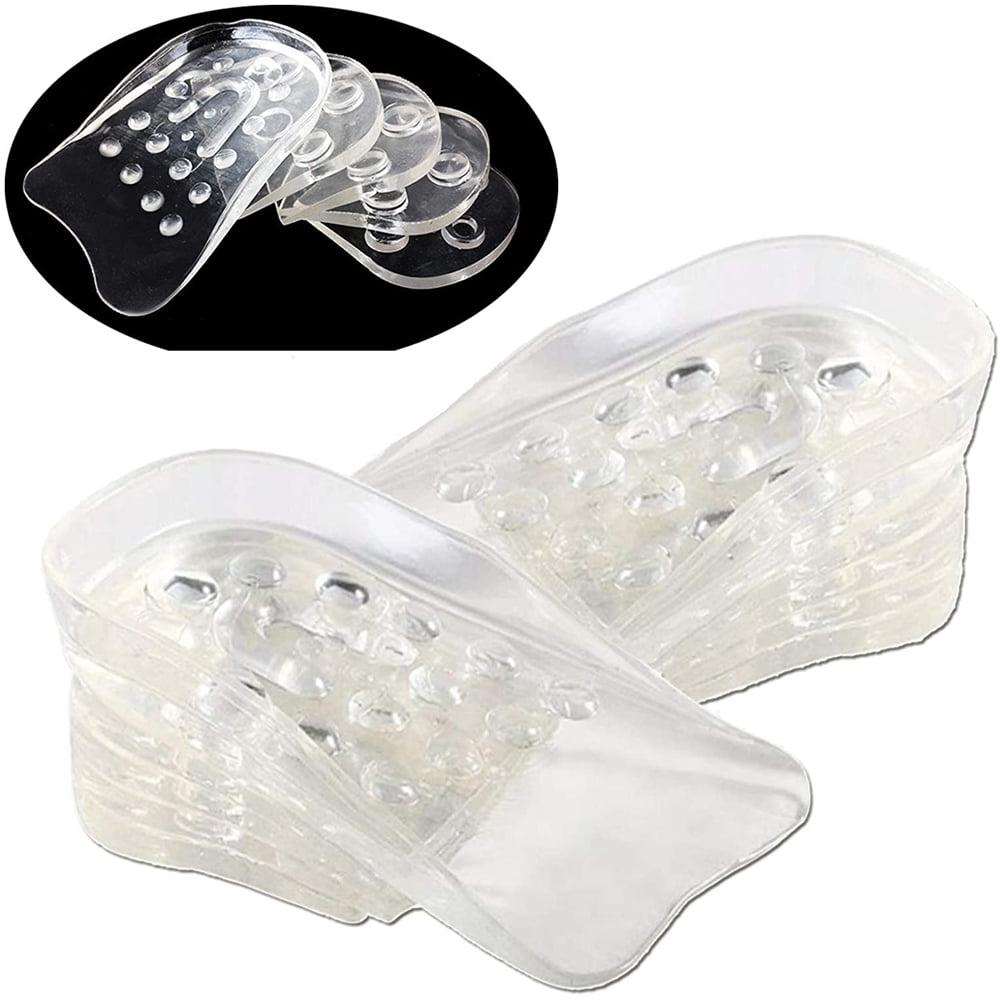 Adjustable 5Layer Height Increase Insoles,Silicone Heel Cushion