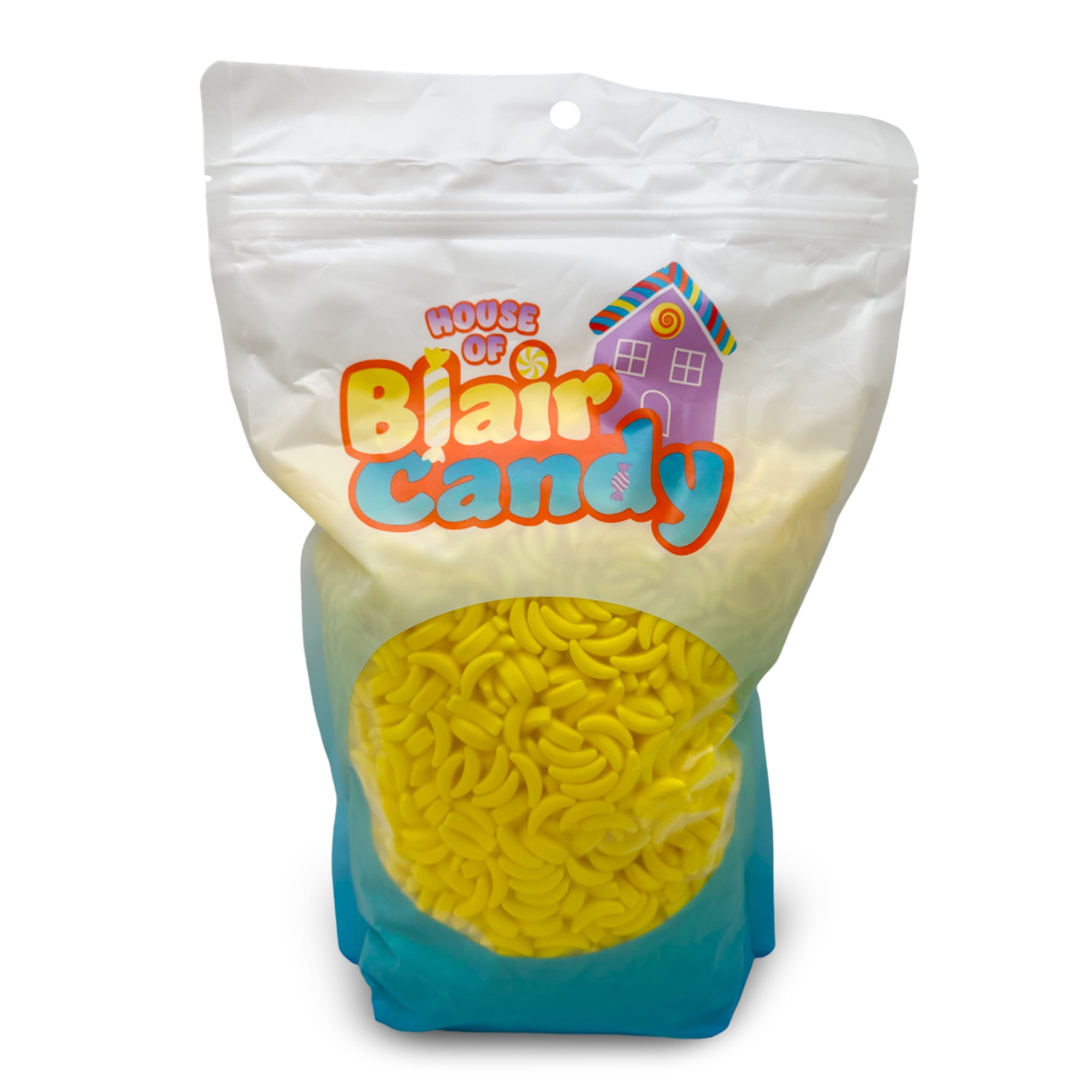 Bananarama Concord Hard Candy - 5 LB Resealable Stand Up Candy Bag (approx. 3250 pieces) - Classic Banana Shaped Candy - Yellow Banana Flavor - Bulk Candy for Vending Machines and Parties