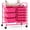 Hot Pink, variant on 10 Drawers Rolling Cart, Classroom Organizers, Storage Cart with Wheels, for Office Home School Supplies Tool Craft Art Paper, Gradient
