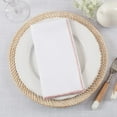 thumbnail image 4 of Fennco Styles Amelia Collection Classic Stonewashed Border Stitch 100% Pure Linen Cloth Napkins 20" W X 20" L, Set of 4 – Pink Dinner Napkins for Banquet, Wedding, Special Events and Home Décor, 4 of 4