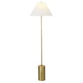 thumbnail image 2 of Evelyn&Zoe Somerset 64" Tall Floor Lamp with Empire Fabric Shade, Brass/White, 2 of 7