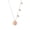 Rose Gold, variant on Diamond Dash Pendant Necklace 18K White Gold over 925 Sterling Silver | Everyday Jewelry for Women, Birthday Gift for Her