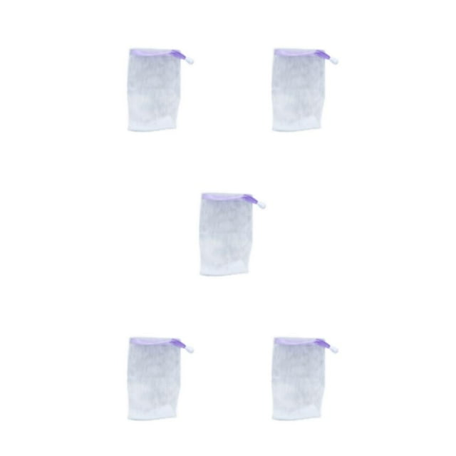Inteprter Gel de ducha Bolsas de jabón Limpiador facial Malla Cuerpo Nylon Cara Red de burbujas Bolsa de espuma hecha a mano Suministros Type2 NO2
