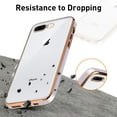 thumbnail image 4 of Clear Phone Case for iPhone 7 Plus Case iPhone 8 Plus Case, Transparent Soft TPU Plating Bumper Anti-Scratch Shockproof Protective Case Cover - Lilac Purple, 4 of 15