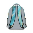 thumbnail image 3 of Teal Gold Marble Backpack for School,Cute School Bag,Schoolbag with Adjustable Shoulder Straps & Padded Back,15.3"x11"x6.7", 3 of 6
