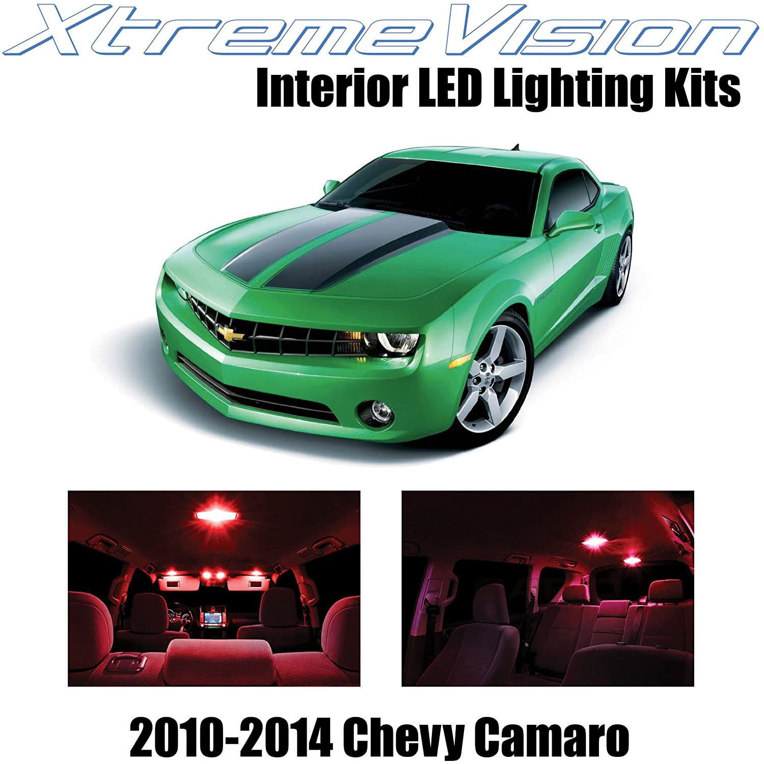 XtremeVision Interior LED for Chevy Camaro 2010-2014 6 pcs Pink Interior  LED Kit + Installation Tool 