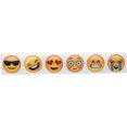 thumbnail image 2 of Emoji Circle Stickers, 6 Different Emoticons | 1" inch Round - 500 Pack, 2 of 2