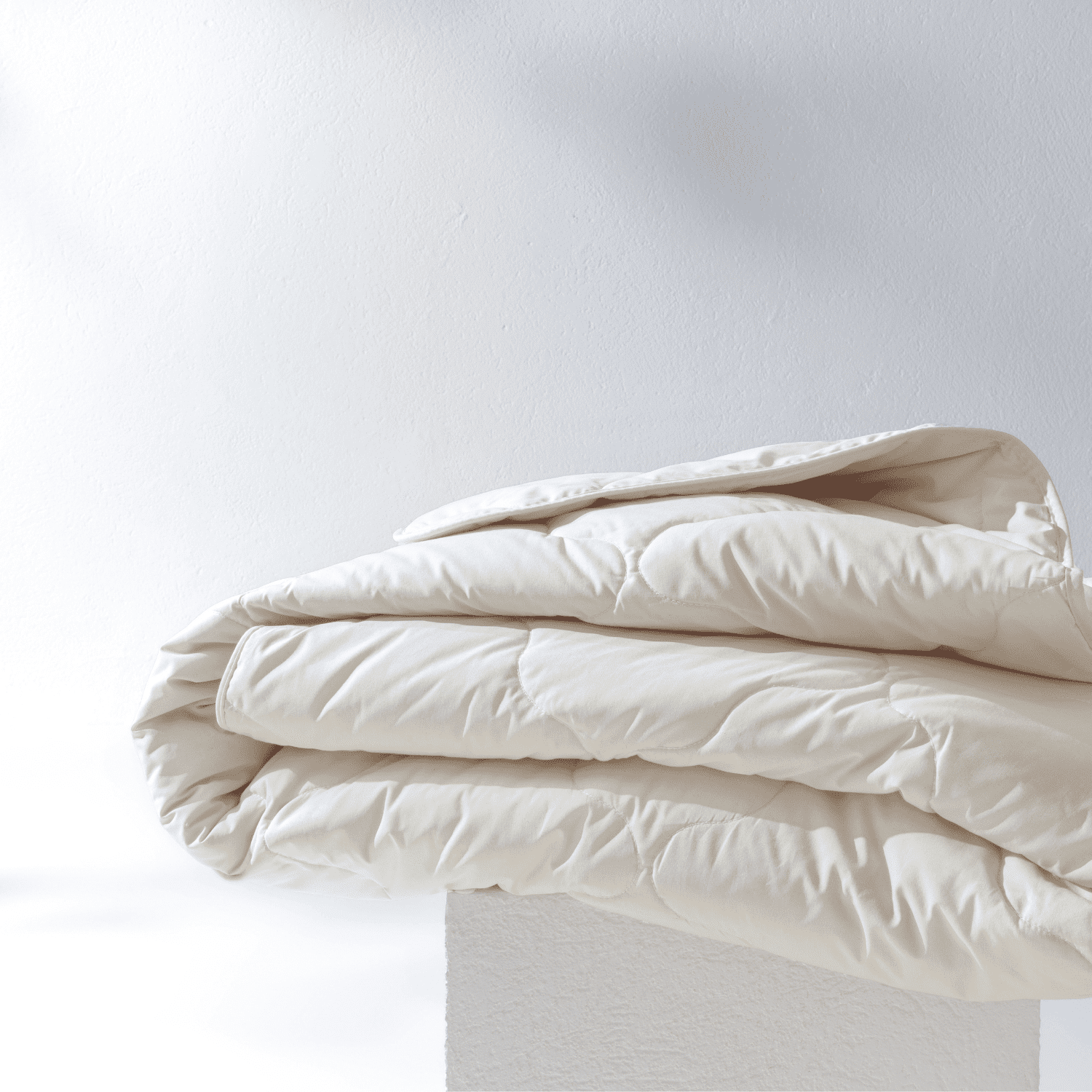 Yatas Bedding Wool Comforter, 100% Wool Filling, Durable, Machine Washable Quilt, 100% Natural Soft Cotton Cover, Bedding Duvet Inserts & Bed Sets, Ecru (Queen) - 89"x89"