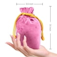 thumbnail image 3 of Inflatable Air Pump Travel Neck Pillow Comfortable U-Shape Airplane Support Cushion Velvet Hot Pink, 3 of 4