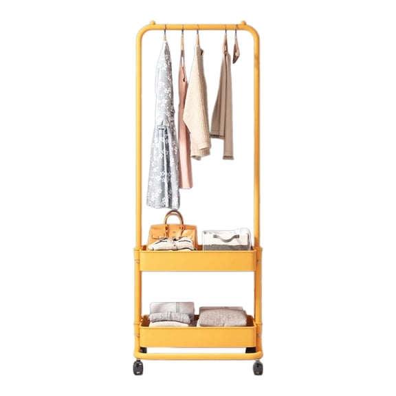 Multi Purpose Clothes Display Rack Functional Clothing Organizer Rack Compact Garment Storage Stand Holder Shelves