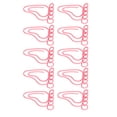 thumbnail image 3 of 100 clips de papel con forma de pie, clip portátil antideslizante lindo para marcapáginas, archivo de documentos de oficina, color rosa, 3 of 12