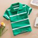thumbnail image 4 of Odeerbi Camisas de Golf de Chicos Botón de Solapa A Rayas Camisas de Tenis de Manga Corta Uniforme Escolar, 4 of 5