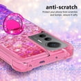 thumbnail image 4 of Clear Case for Xiaomi 12 Lite (Not Xiaomi 12) with Kickstand for Girls Women, Floating Liquid Holographic Sparkle Glitter Case Bling Gradient Quicksand Cover for Xiaomi 12 Lite JB Pink Mauve, 4 of 14
