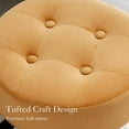 thumbnail image 4 of Dycanpo Adjustable Vanity Stool, 360°Swivel Vanity Chair Stool for Makeup Room, 4 of 8