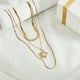 thumbnail image 2 of Juego de Collar con Capas de 3 Pzas JeenMata con Dijes de Estrellas Chapados en Oro Amarillo, 2 of 5