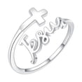 thumbnail image 2 of Retro Tailandés Plata Ajustable Anillo Abierto, 2 of 4