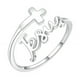 thumbnail image 2 of Retro Tailandés Plata Ajustable Anillo Abierto, 2 of 4