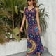 thumbnail image 3 of Vestido Largo Sin Mangas Para Mujer, Paisley Print Traje Informal Para Cumpleaños, Verano, 3 of 5