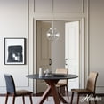 thumbnail image 3 of Hunter - Sacha 1-light Brushed Nickel, Medium Size Pendant Light, Dimmable, Modern Style, Globe Shaped, for Bedrooms, Dining, Living Rooms - 19661, 3 of 7
