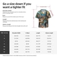 thumbnail image 5 of Fotbe Whimsical Cats Night Cafe Camisa Estampada de Manga Corta para Hombre, Casual de Verano, Estilo Playero, Sin Arrugas-4X-Large, 5 of 5