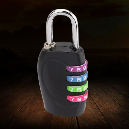 - New 4-Digit Aluminum Body Combination Padlock Password Lock for Travel Suitcase