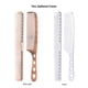 thumbnail image 3 of Peine 2 Unids Salon Hair Comb con Escala Peluquero Profesional Peluquería Acero Espacio Aluminio Metal Corte de Pelo Peine, 3 of 5