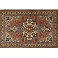 thumbnail image 1 of Ahgly Company Machine Washable Indoor Rectangle Traditional Tiger Orange Brown Area Rugs, 4' x 6', 1 of 7