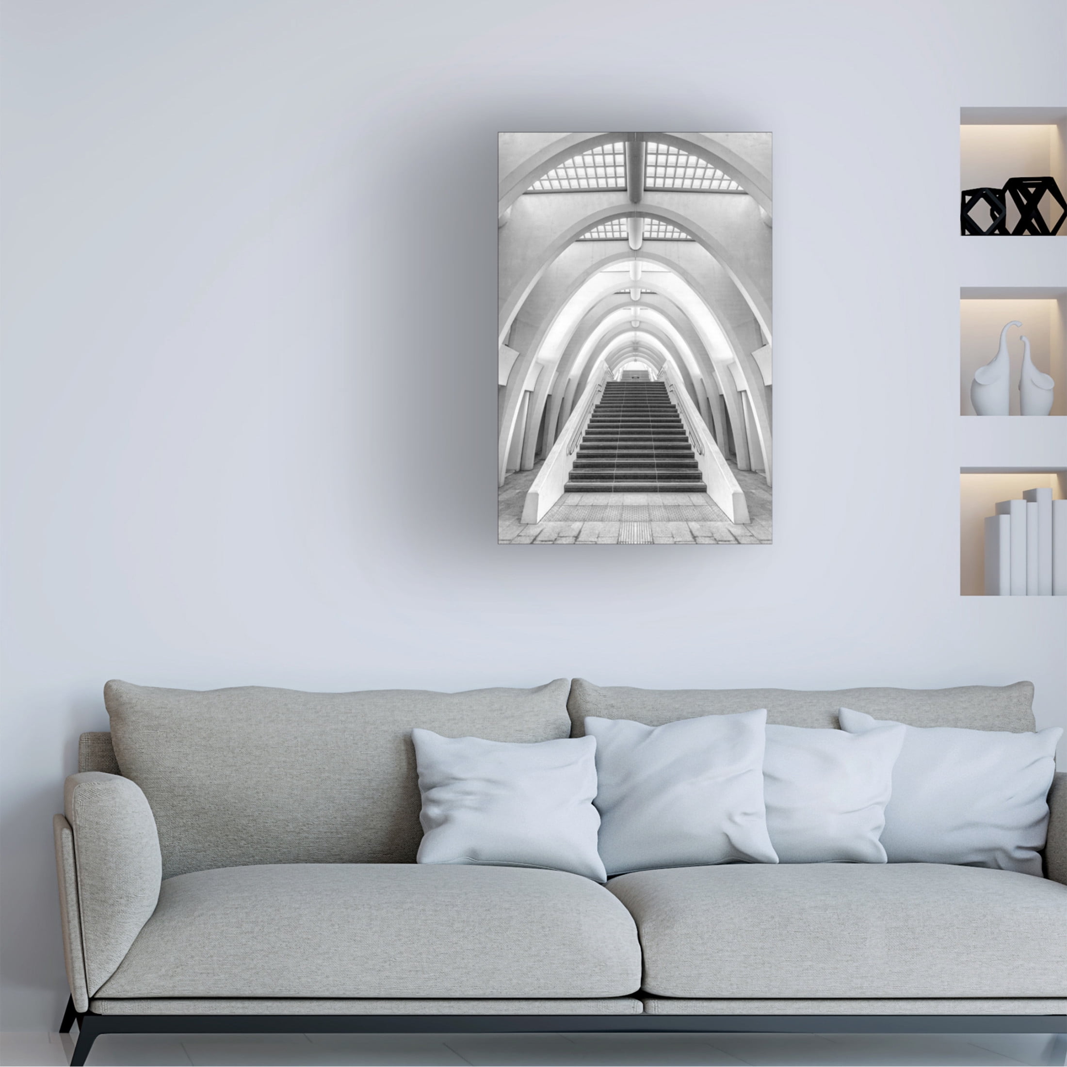 Trademark Fine Art Jef Van den Calatrava Lines Canvas Wall Art
