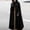Black, variant on Winter Coats for Women Gothic Open Front Hooded Cardigan Long Coat Solid Color Cloak Cape Winter Outdoor Jackets(Army Green,Xl)