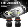 thumbnail image 1 of 9005 9006 H11 LED Headlight Bulbs Conversion Kit Hi/Lo Beam 6000K 250000LM Cool White Halogen Replacement, 3Pairs, 1 of 8
