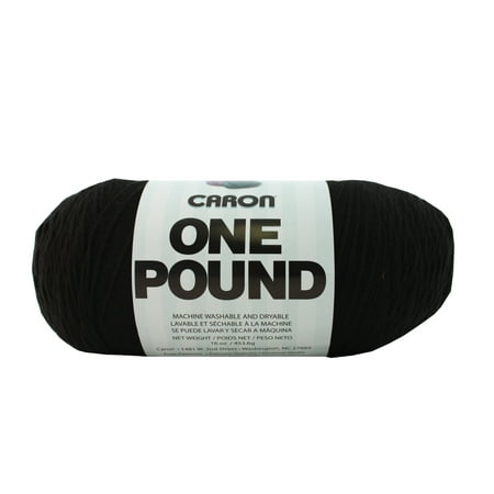 UPC: 0057355383548 | Caron Acrylic Dryable Machine Washable Yarn 812 yd Black 1 lb
